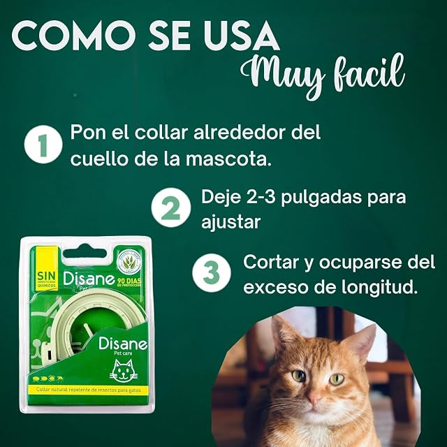 Foto 5 de 7 de DISANE Collar Antiparasitario para Gatos 100% Natural