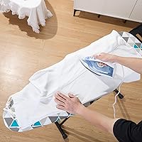 Vista 7 de Tabla de planchar de 13 x 43 pulgadas, funda acolchada extra gruesa, tabla de planchar de tamaño completo con plancha, altura ajustable hasta 36