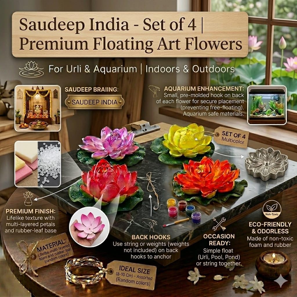 Floating Lotus Flowers - Home & Water Decor -2 Floating Lotus Flowers - Home & Water Decor -2