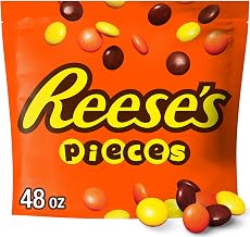REESE'S PIECES Peanut Butter in a Crunchy Shell, Candy Bulk Bag, 48 oz