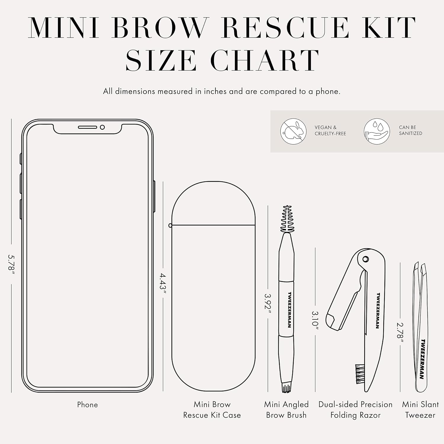Tweezerman Mini Brow Rescue Kit