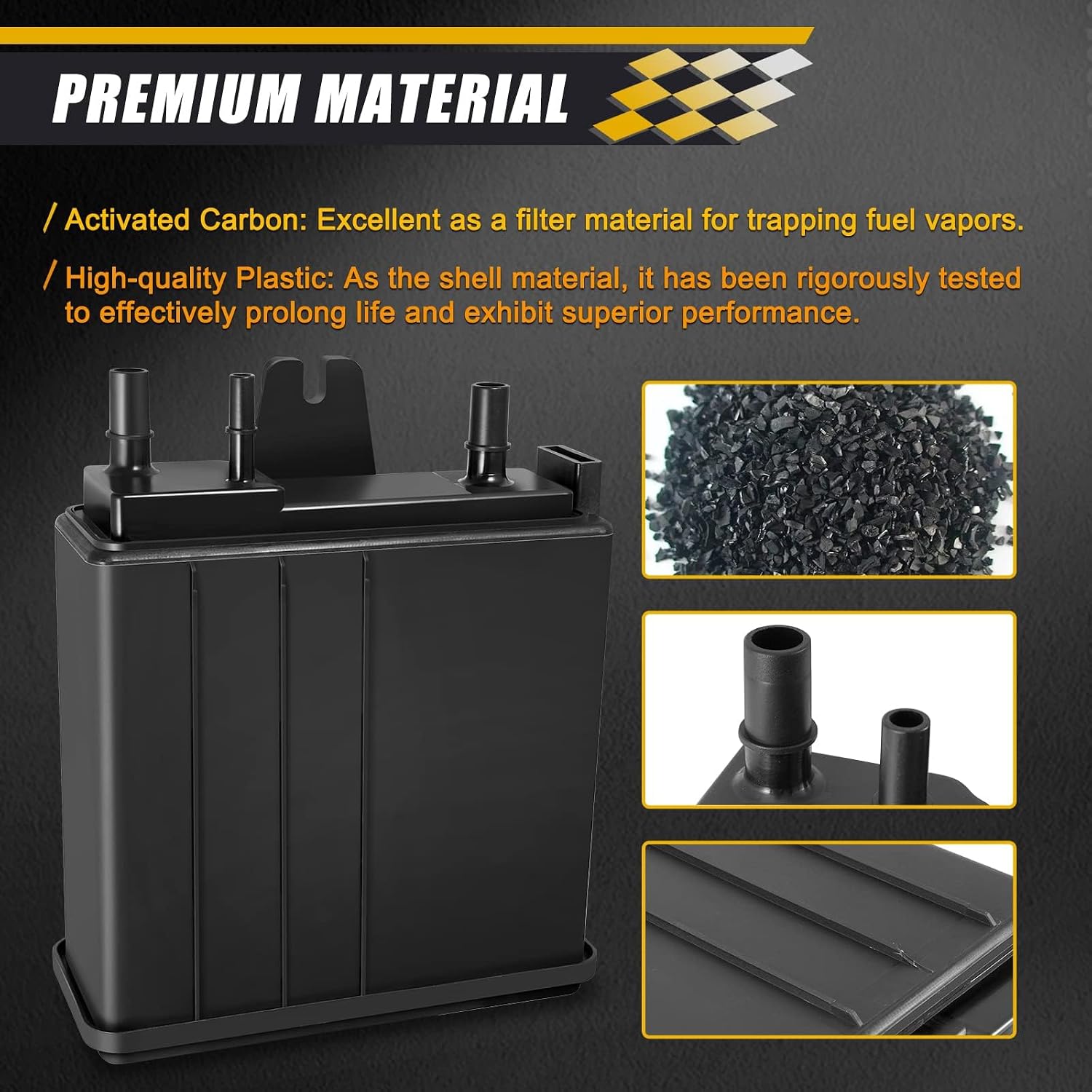 EVAP Vapor Canister 12573648, Fuel Charcoal Canister Compatible with GMC Yukon, Chevrolet Tahoe, Cadillac Escalade 2004-2016, CTS, SRX, Buick Rendezvous 2004-2005, Replaces# 911-149, 215-464, 15109431