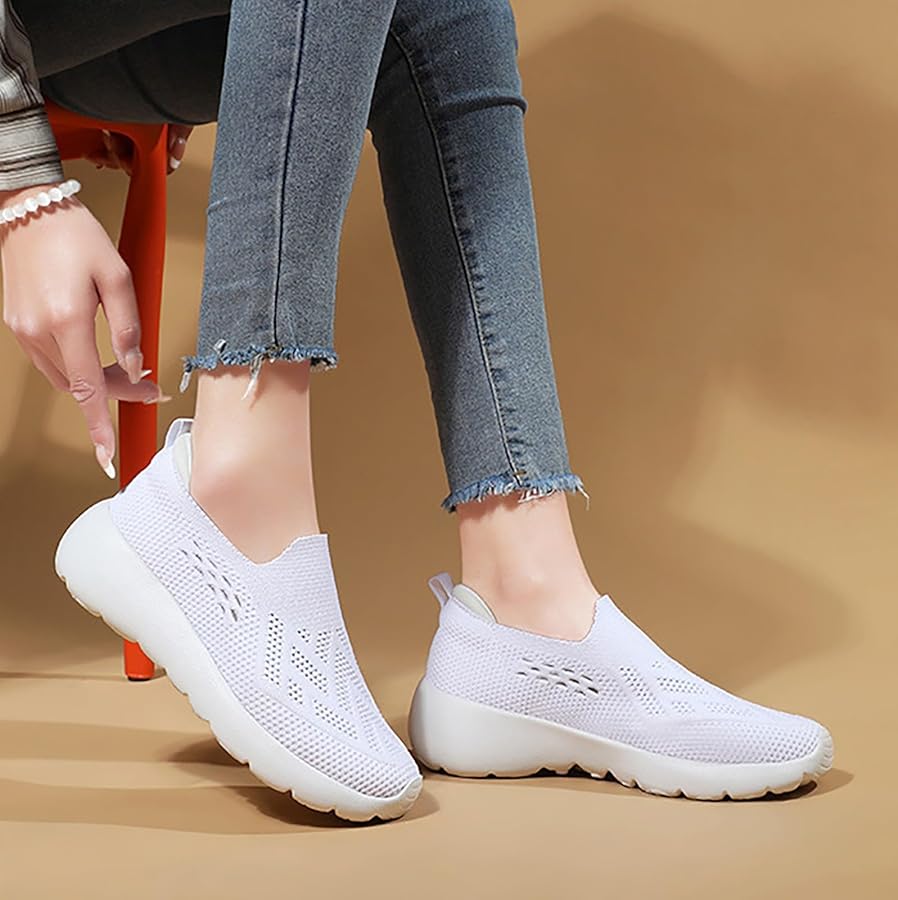 Scarpe Sportive Donna Go Walking Slip On - Morbide, Traspiranti E Comode Con Supporto Arco - Foto 5