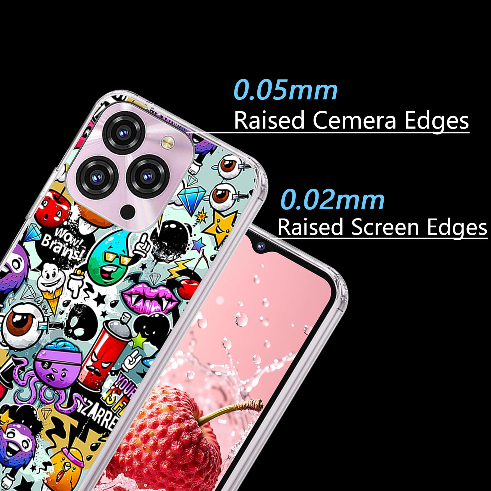 XINGCHOU Custodia In Silicone + 2 Vetri Temperati Per Oukitel C3 (6.52'') – Protezione Completa E Leggera