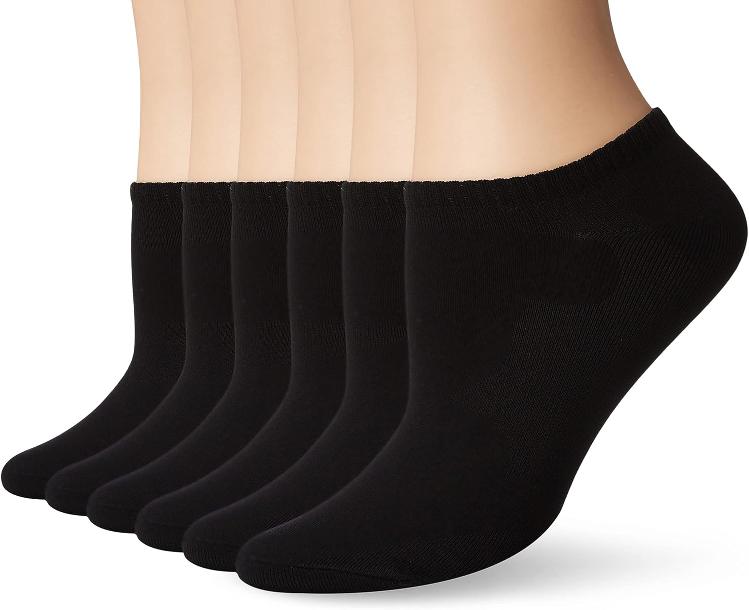 HUE Womens 6-pack Microfiber Liner Socks
