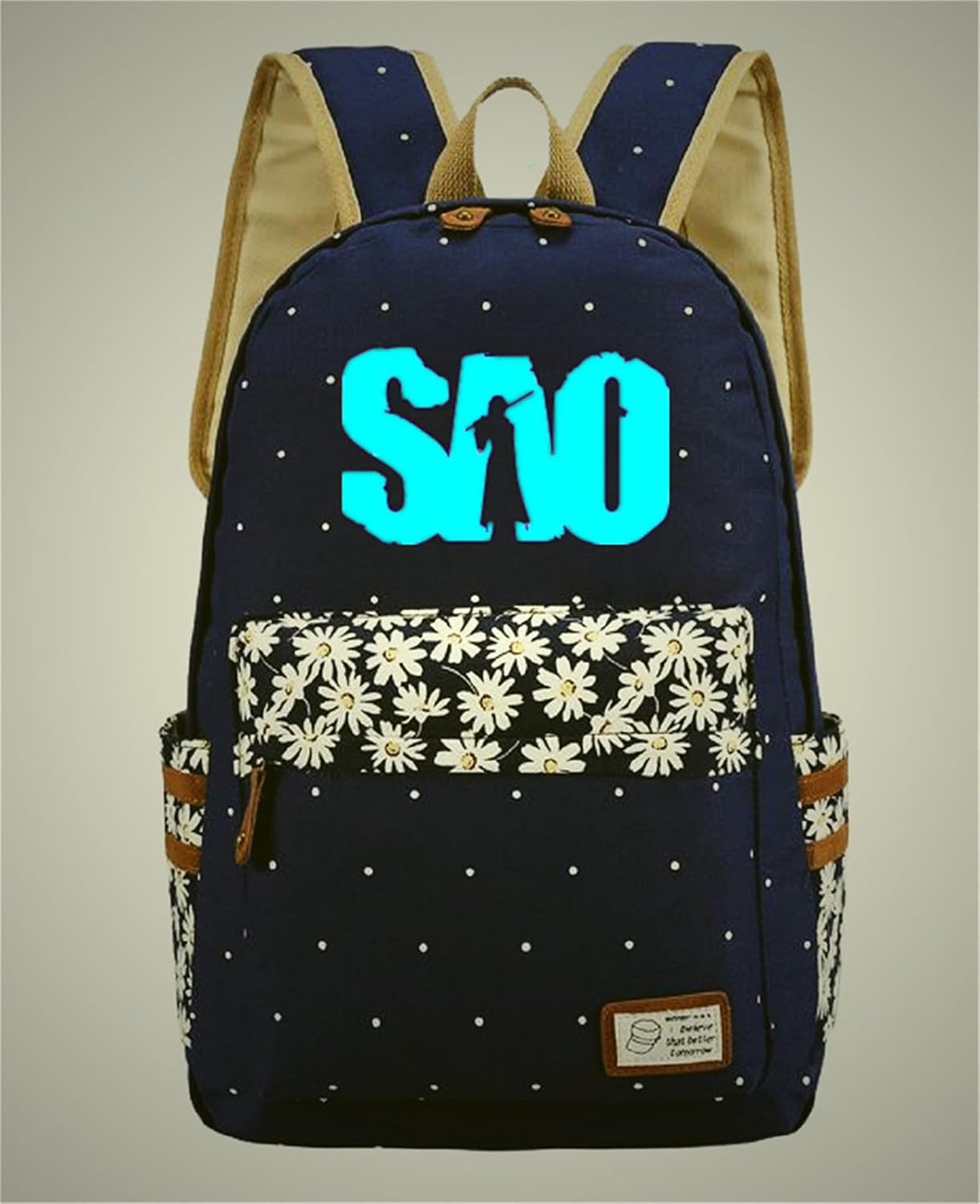 Luminous Anime Sword Art Online Backpack School Bag Canvas Rucksack Daypack Bag Bookbag 2