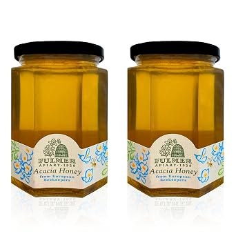 Sanniti Fulmer All Natural Hungarian Acacia Honey, 17.64 oz, Pack of 2
