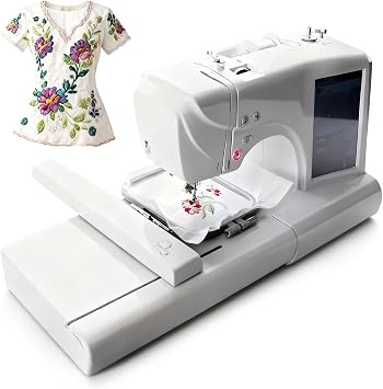 Sewing and Embroidery Machine, 7" Touch Display, LED Light, 132 Stitches, 398+ Patterns, Complete Kit for DIY Fashion and Home Decor