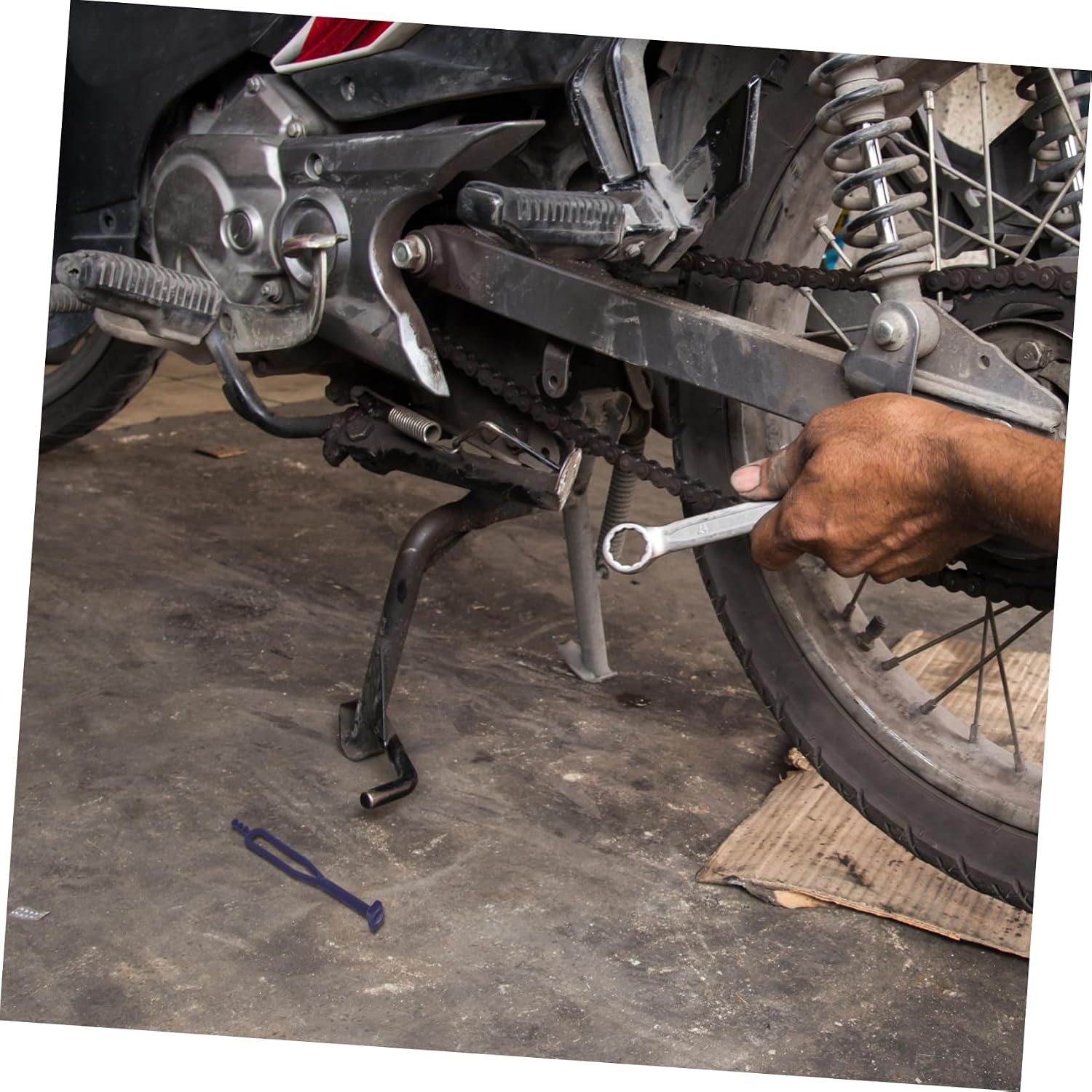 Motorcycle Kickstand Strap Non-slip Side Support Stand Replacement for Side Stand Easy Install Enhanced Stability