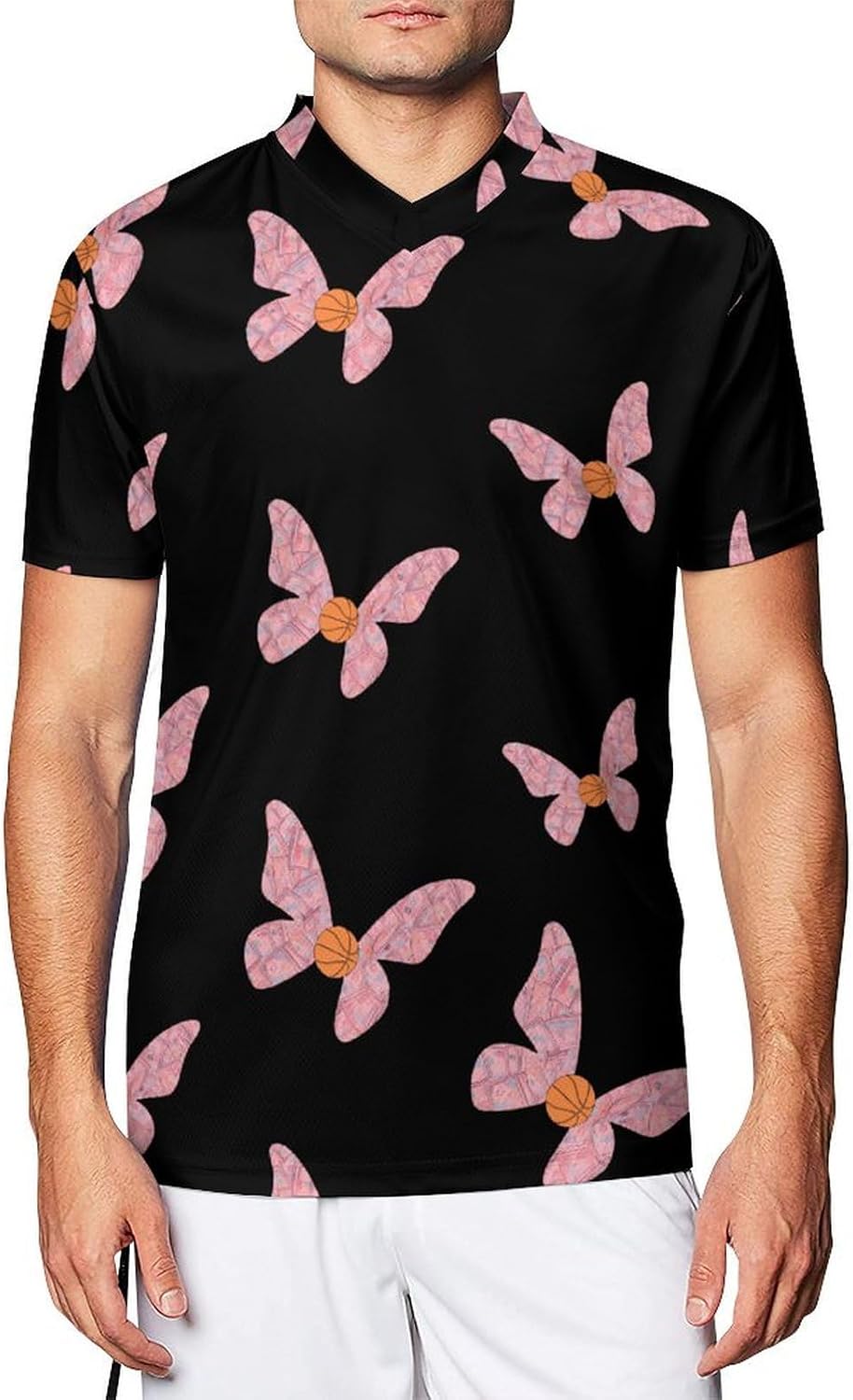 Butterflies Banknotes Basketball Soccer Jersey Football Shirt Athletic Sports T-Shirt Personalized for Men Women