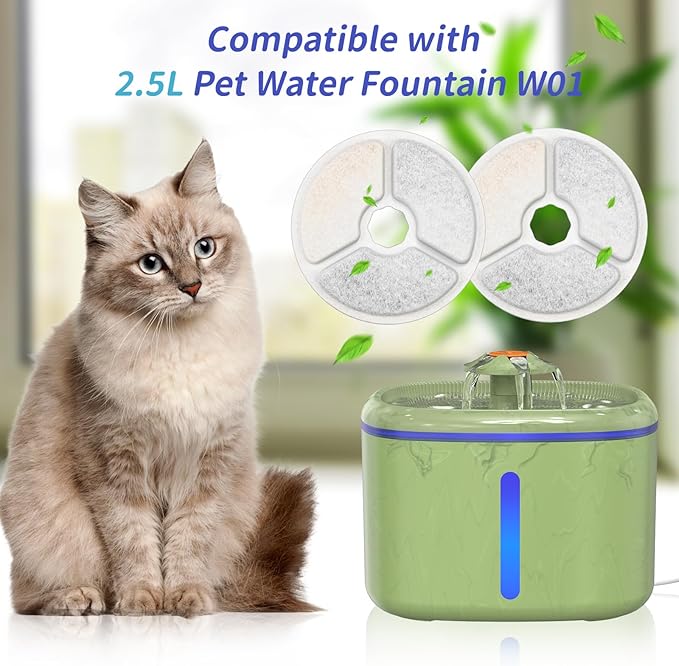 Filtros de Repuesto para Fuente de Agua para Gatos Woqucute 8 Paq miniatura 7