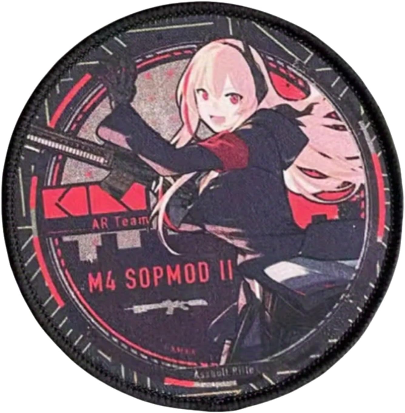 Patches for Backpacks, Funny Anime Girl Printing Patches Tactical Patches, Military Style Hook and Loop Badges, DIY Morale Applique Accessories for Jacket, Backpack, Hats
