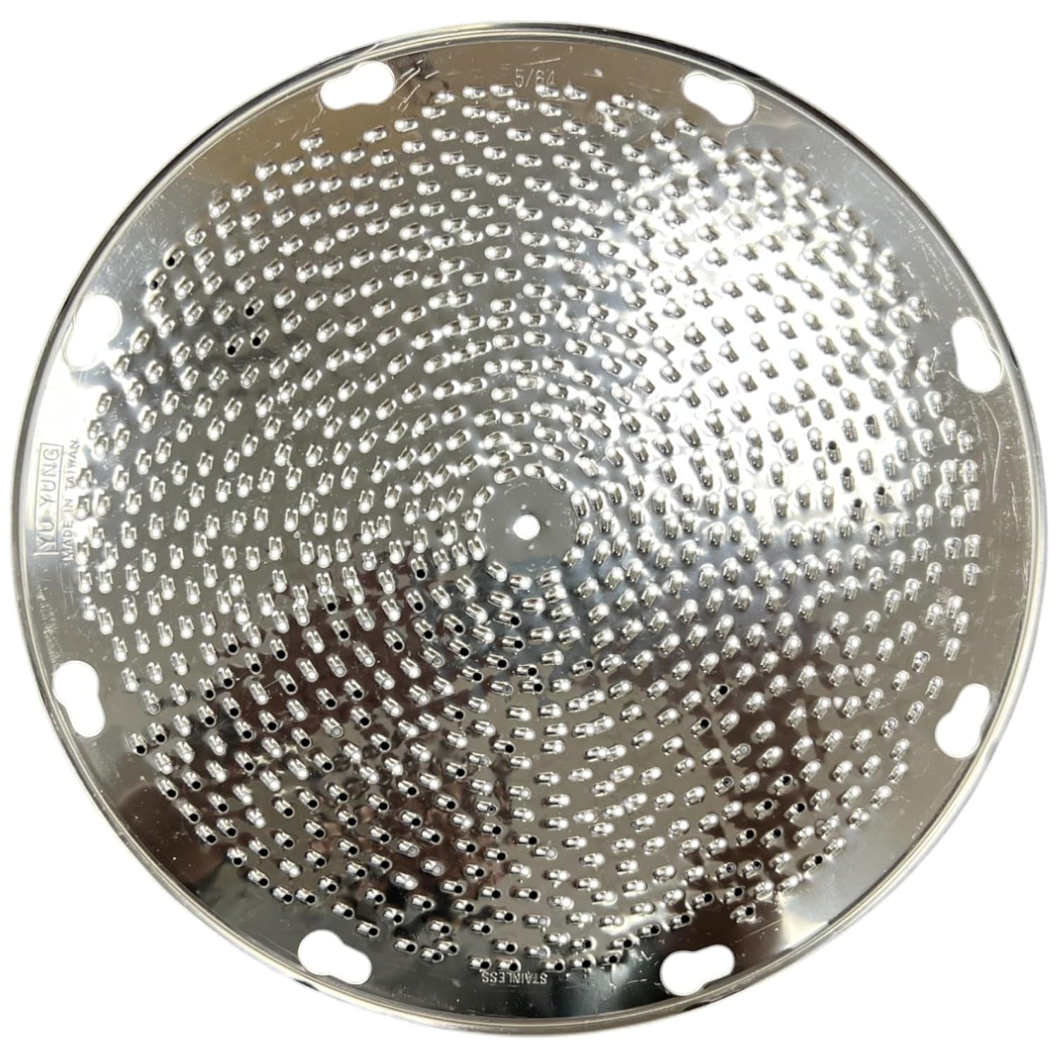 ALFA VS-12SD-5/64 Stainless Steel Grading Disk Replacement for Commercial Kitchen Shredders | 9.25" Diameter - 5/64" Grating Holes | Replacement for GS-12 and VS-9 Graters and Shredders