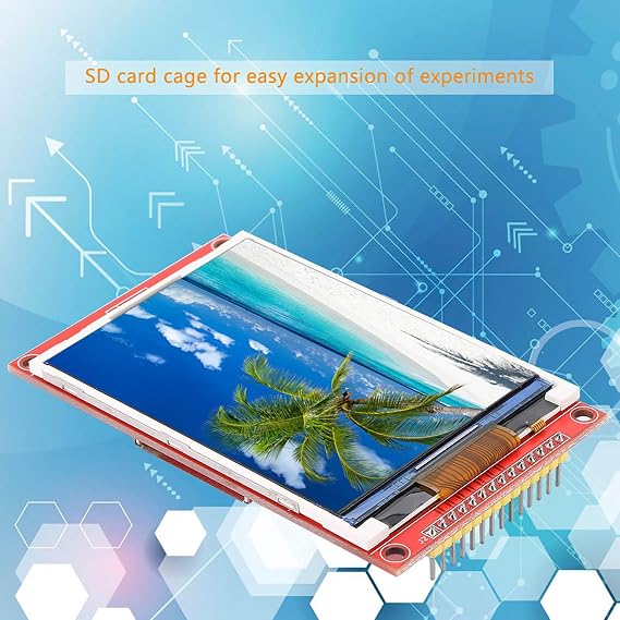 LCD Display Module, LCD Display Module, LCD Screen, Display Module 3.2 inch 240 * 320 4 Wire SPI with Card Cage (with Touch)