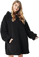 Vista 24 de Felicigeely Blanket Hoodie Wearable Blanket Sweatshirt Oversized Hooded Blanket Sweater Gift for Women