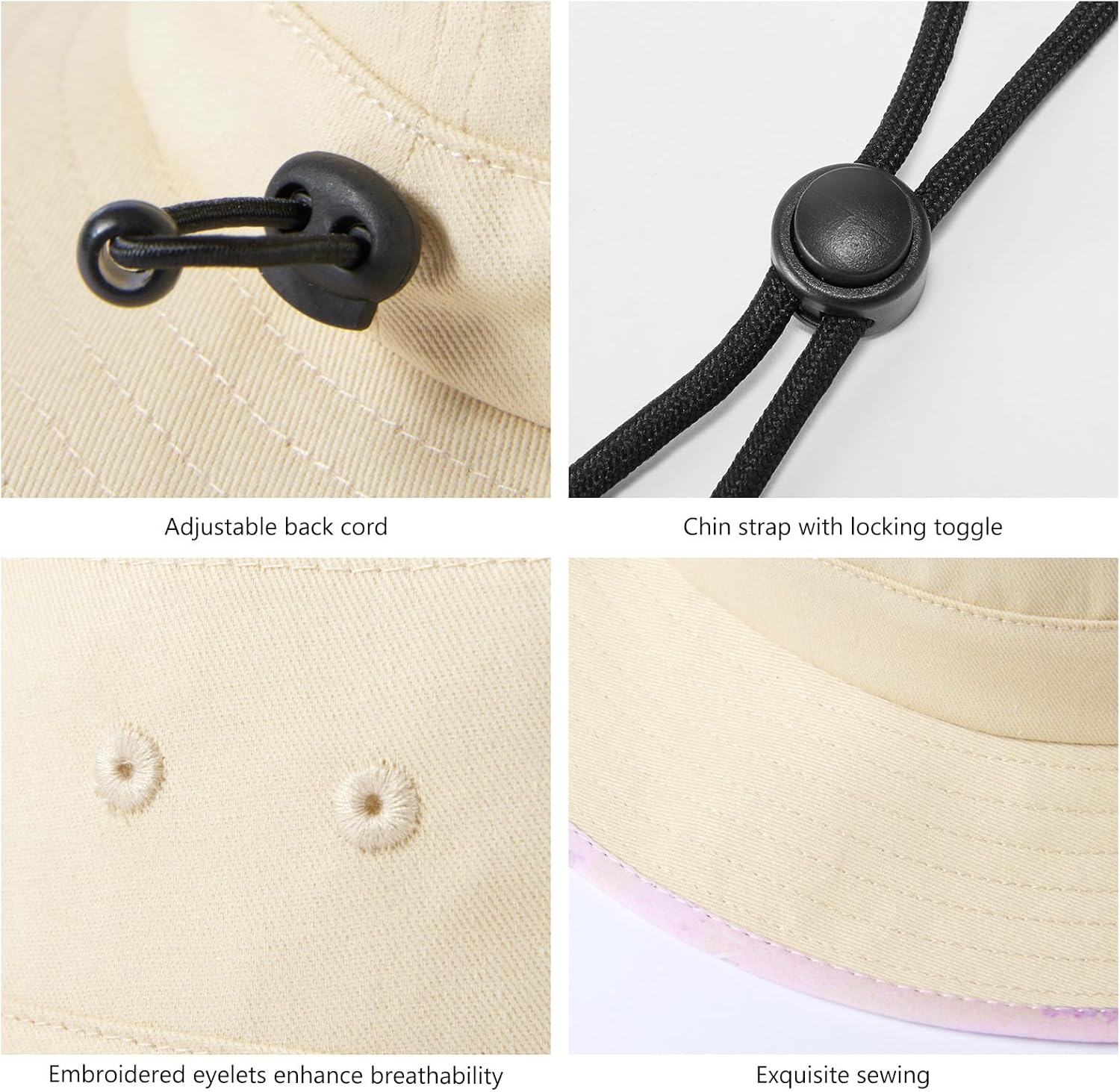 UPF 50+ Foldable Sun Hat Patterned Under Brim Bucket Hats for Summer Hiking Fishing Beach Safari Men Women - Image 6