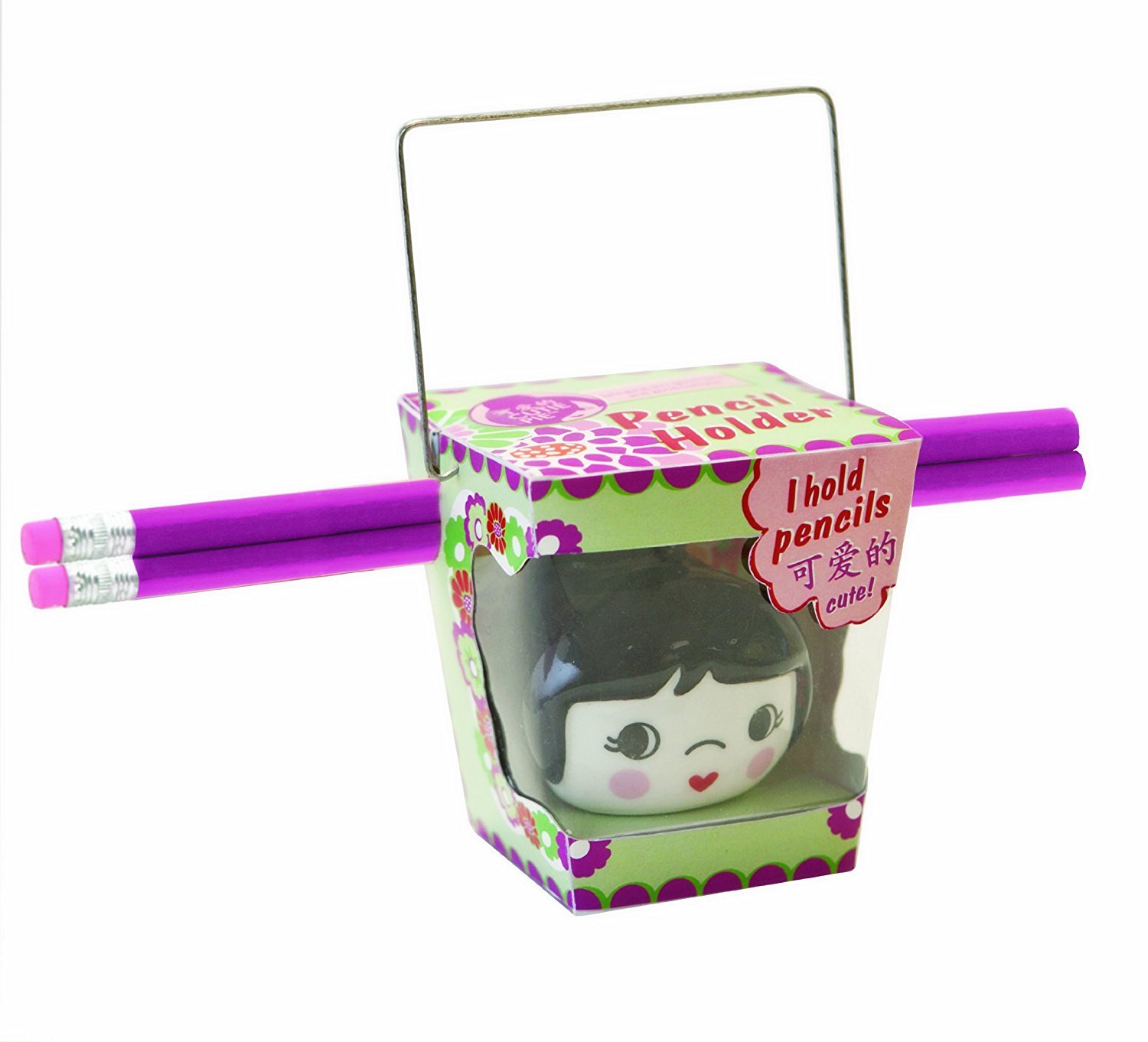 Talisman Designs Cutie Pie Pencil Holder, Girl