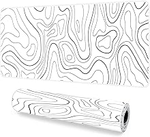 Giecy Gaming muismat XXL, muismat 900 x 400 mm, grote bureauonderlegger met antislip rubberen basis, bureaumat voor...