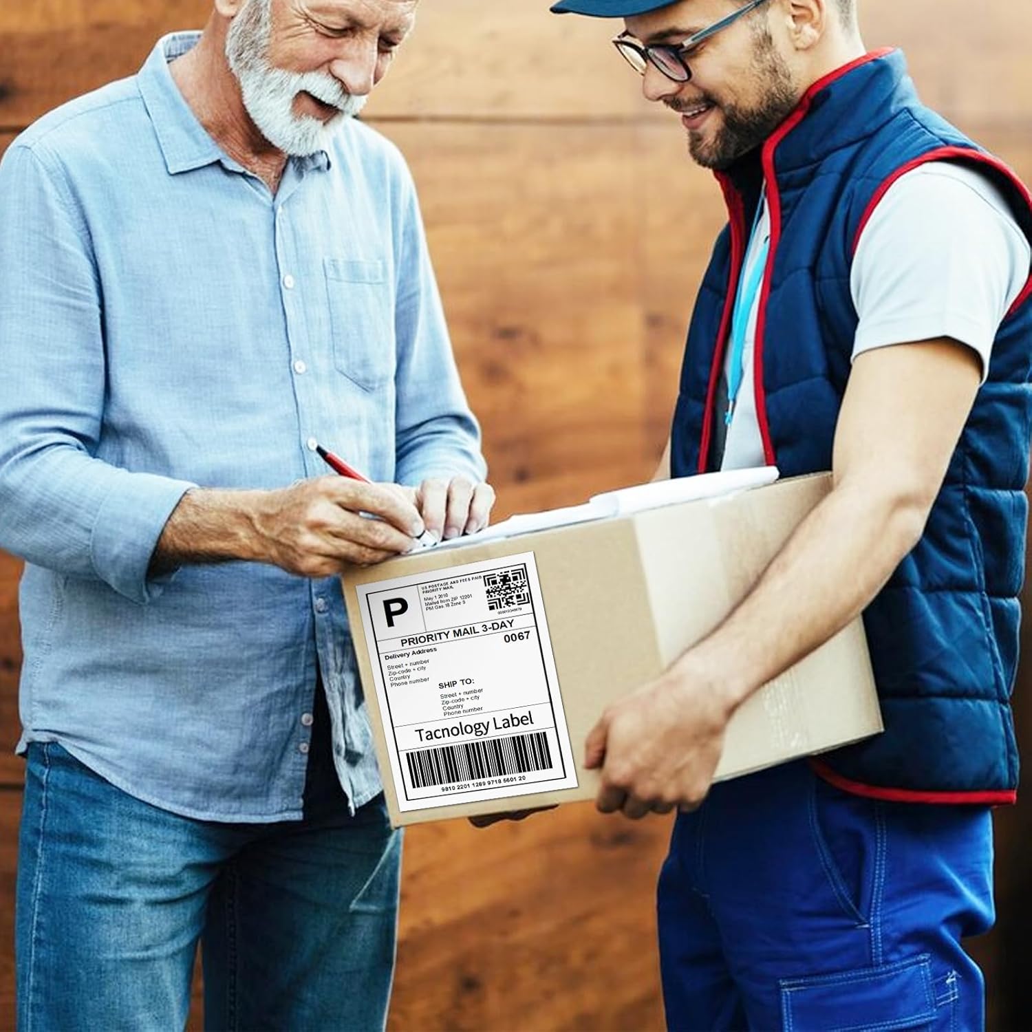 500 Sheets 500 Labels 8.5" x 11" Full Sheet Label Sticker Paper for Laser & Inkjet Printers, Tacnology Multipurpose White Label Sticker Sheets, A4 Address Labels