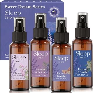 SCENTORINI Kopfkissenspray Lavendelspray Set, 4 x 75 ml Kissenspray