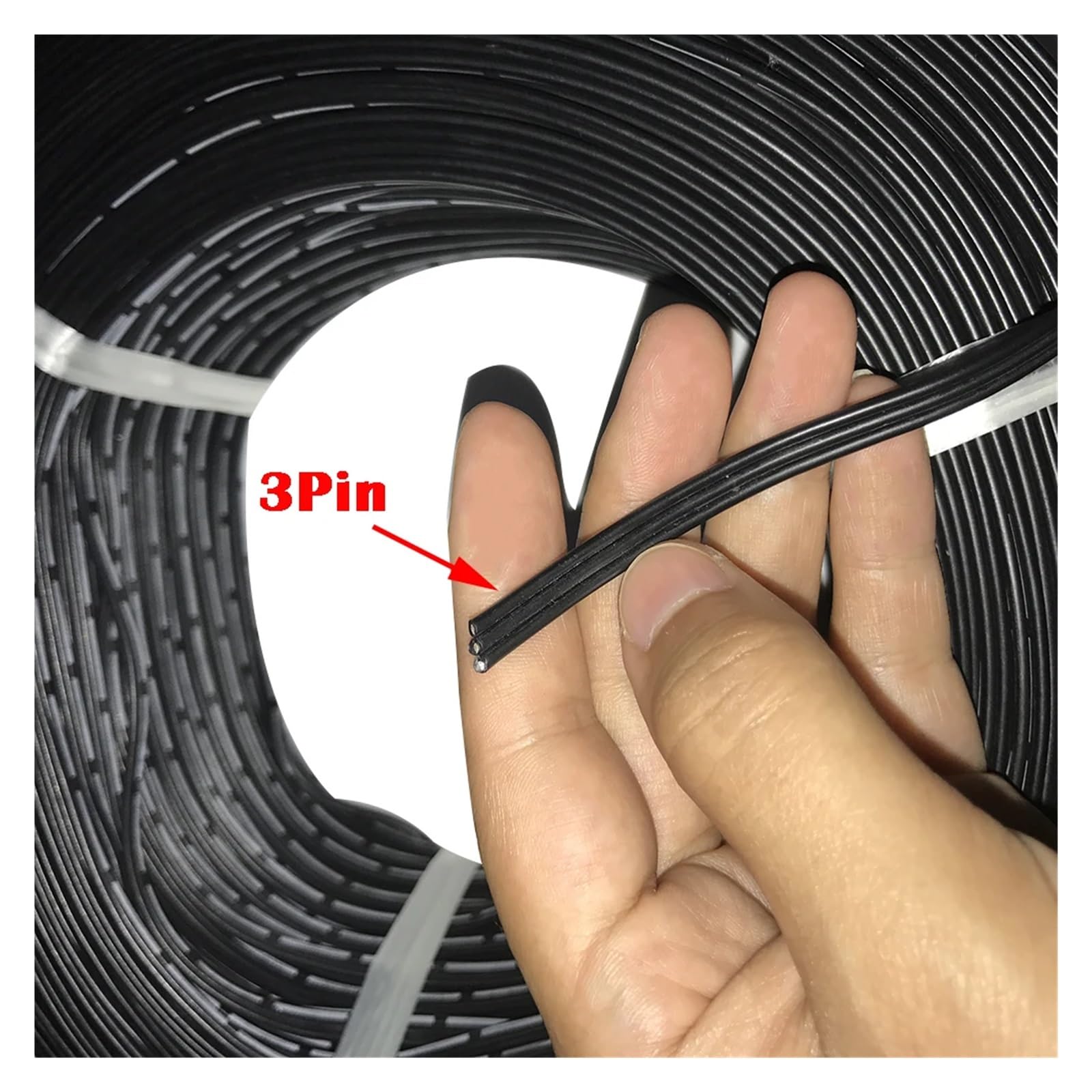 Cable de Silicona 20 AWG, Cable multiconductor Extra Suave, Plano, Paralelo, Flexible Alta Temperatura(20AWG 10Pin)