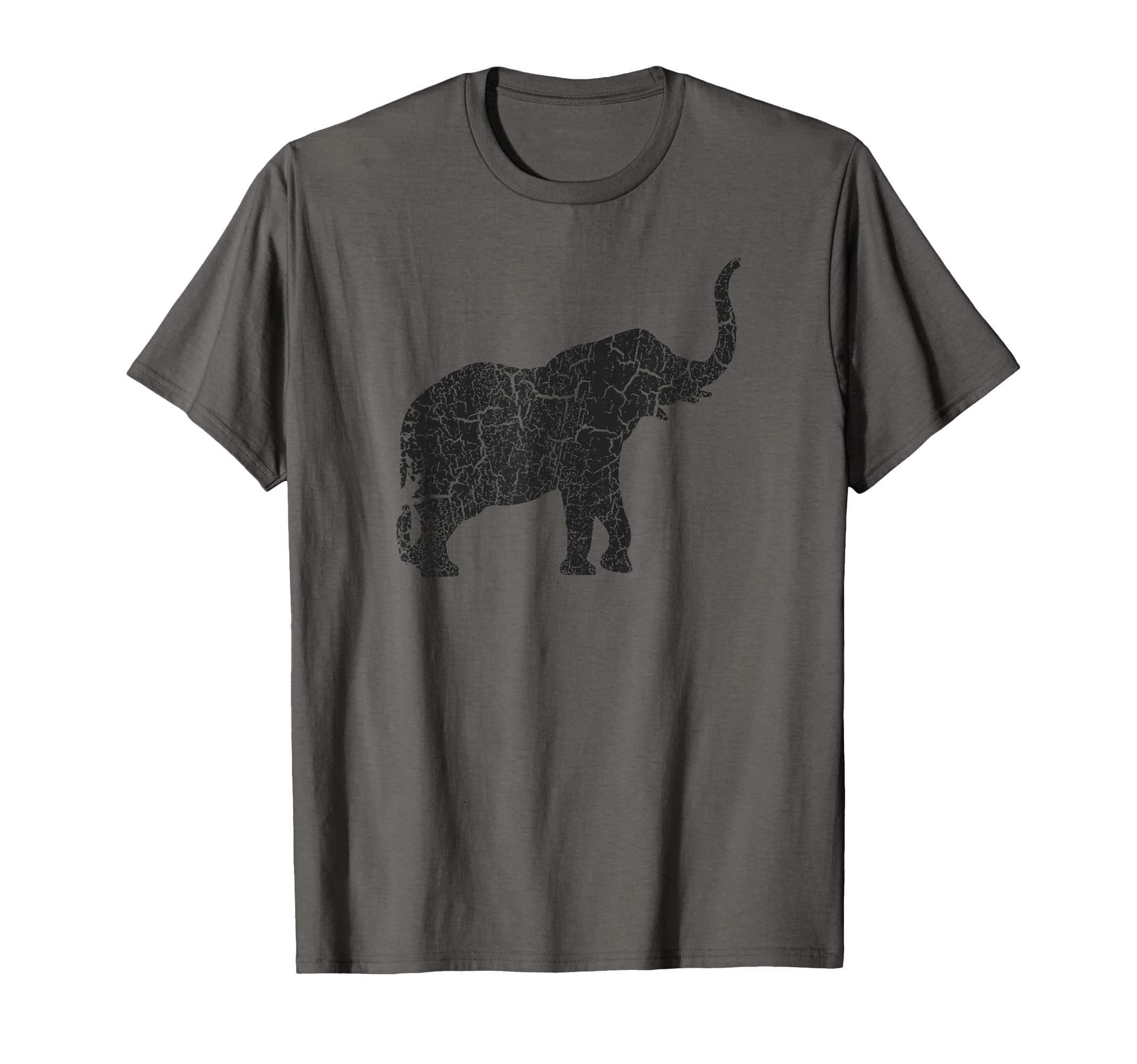 Elephant Distressed Print - Vintage Elephant T-Shirt