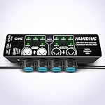 CME TRS MIDI Cable 4-Pack - Straight TRS Type A (3.5mm - 1/8”) to Angled 5-pin DIN, 2FT / 60CM - Perfect for Compact Spaces and patching