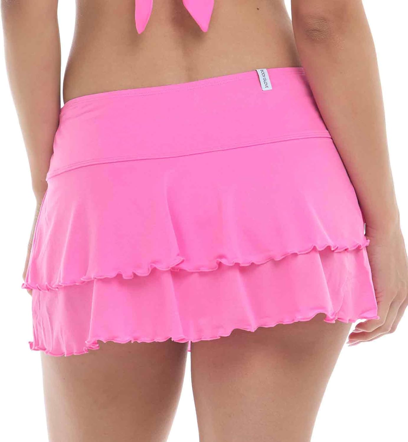 Body Glove womens Smoothies Lambada Solid Mesh Cover Up Skirt Swimsuit