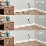 Legrand Wiremold C110S Cordmate 108 Inch 17 Piece Cord Cover Kit, Organizer for Wall, Holds 1 Cord or Cable, Sustainable Packaging, White (1 Pack)