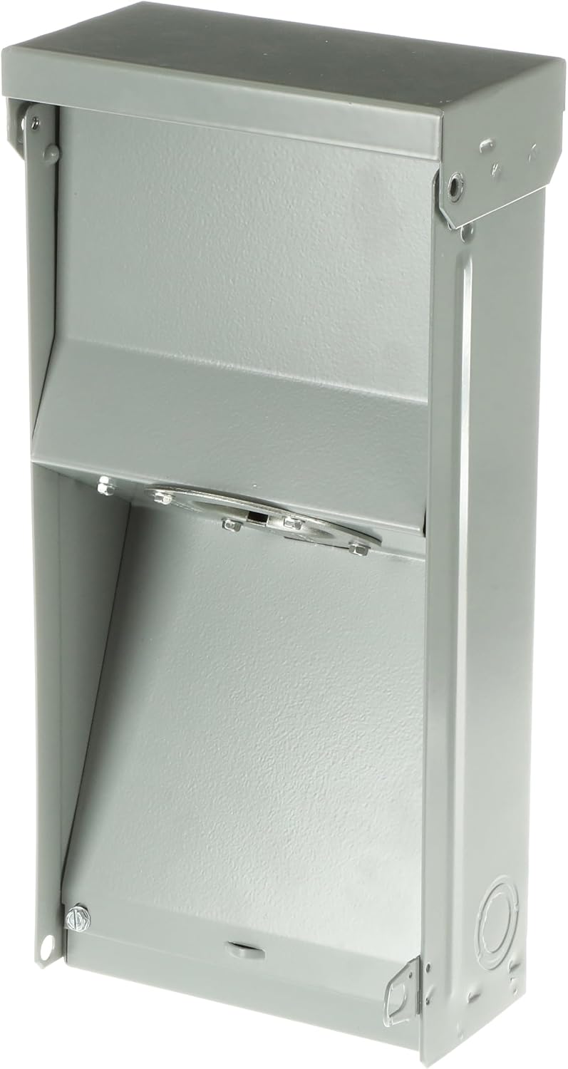ABB T050N 50 Amp Twist‑Lock Power Inlet • 120/240V VAC • Outdoor Generator Inlet Box • CS6375 Receptacle • NEMA 3R Galvanized Steel Enclosure • for RVs, Trailers, Transfer Switch Use
