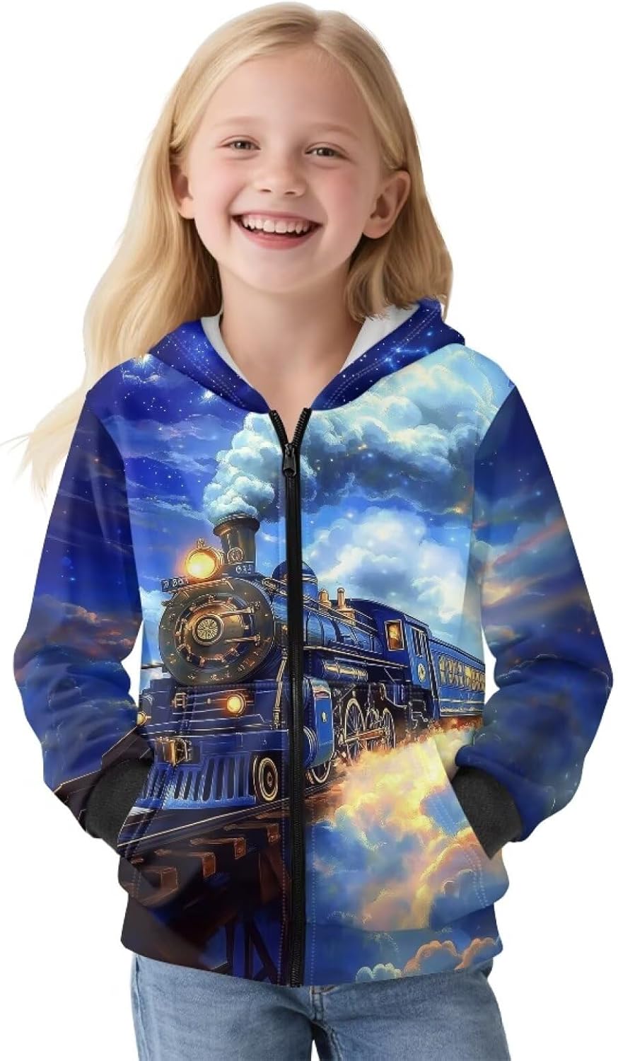 Belidome Kids Full Zip Hoodies for Boy Fleece Jacket Size 6-16 Hooded Sweatshirts with Pockets Long Sleeve Winter Outfit
