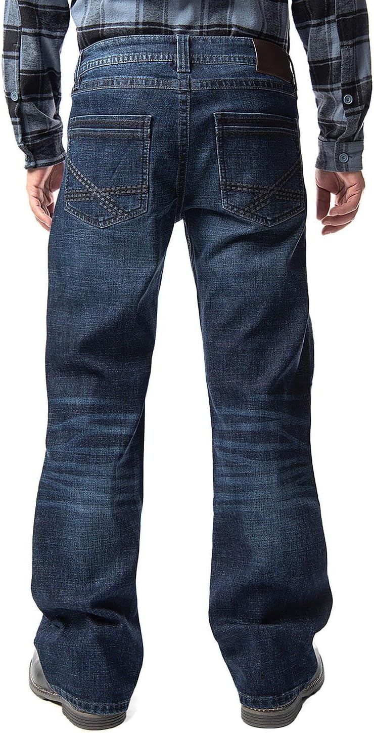 Axel Men's Boot Cut Denim Jean | Cowboy Jeans | Mens Relaxed Fit Boot Cut Jeans - Image 4
