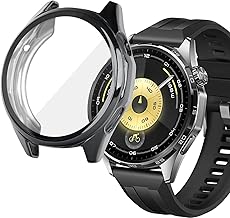 sciuU Case Compatible with Huawei GT6 46 mm, Full Protective Case with Built-in Screen Protector, Flexible TPU Slim and Shock Resistant for Smartwatch GT6