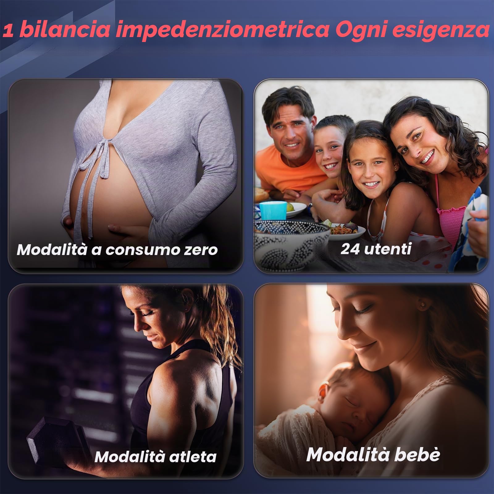 Lepulse Bilancia Corporeo Lescale F10, bilancia con grasso corporeo e massa muscolare, analisi del corpo