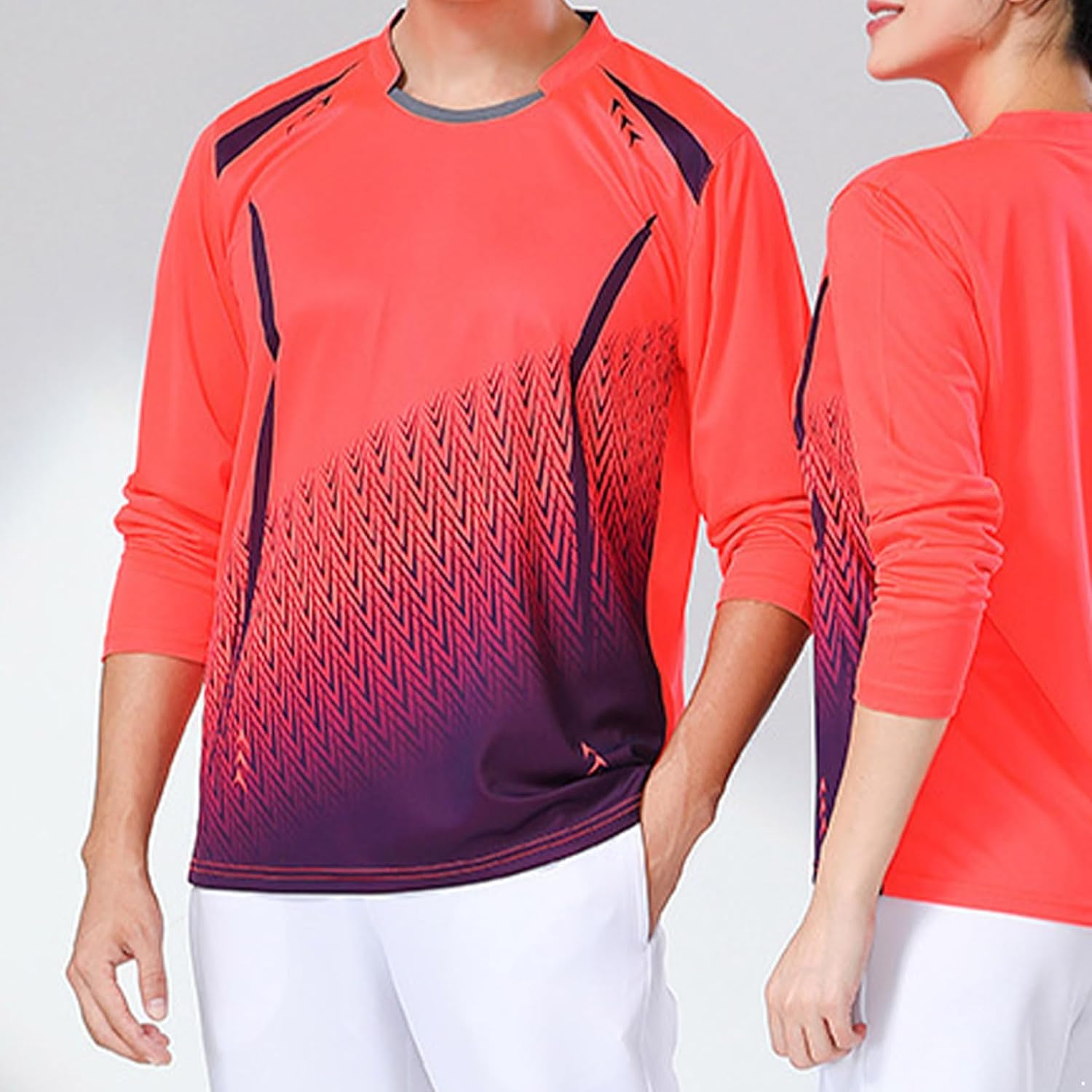 Mufeng Kids Boys Long Sleeve Contrast Color Soccer Goalie T-Shirt Stylish Print Football Goalkeeper Training Sports Top