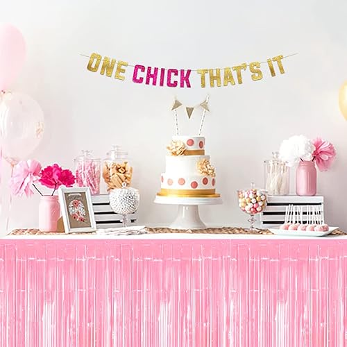 Miniatura 51 de Paquete de 6 faldas de mesa con flecos metálicos azules de 29 x 108 pulgadas para decoración de fiesta de oropel con flecos, cortinas de guirnalda