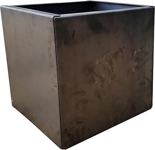 Miniatura 6 de Maceta cuadrada de acero grande - Macetero - Jardineras para exteriores - Maceta en cubo