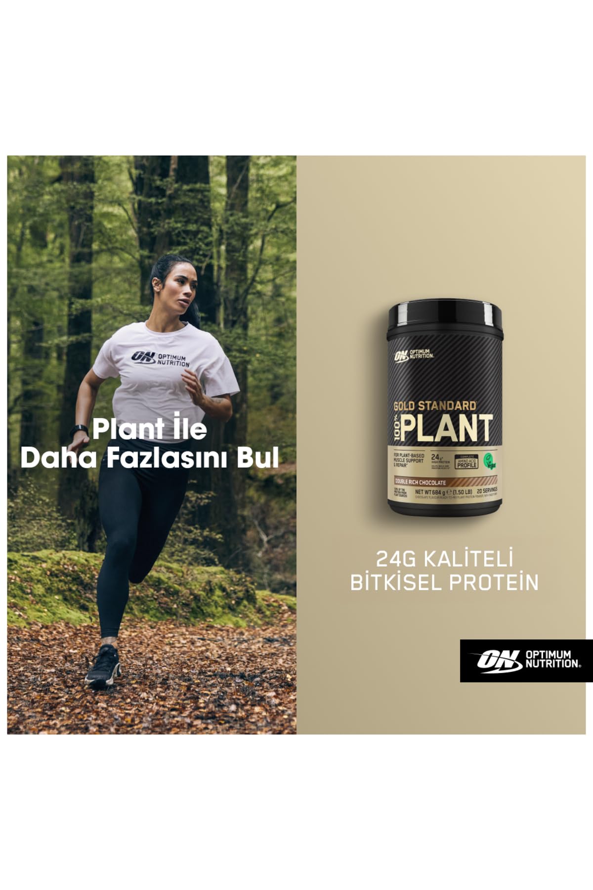 Optimum Nutrition Gold Standard 100% roślina, czekolada - 684 g