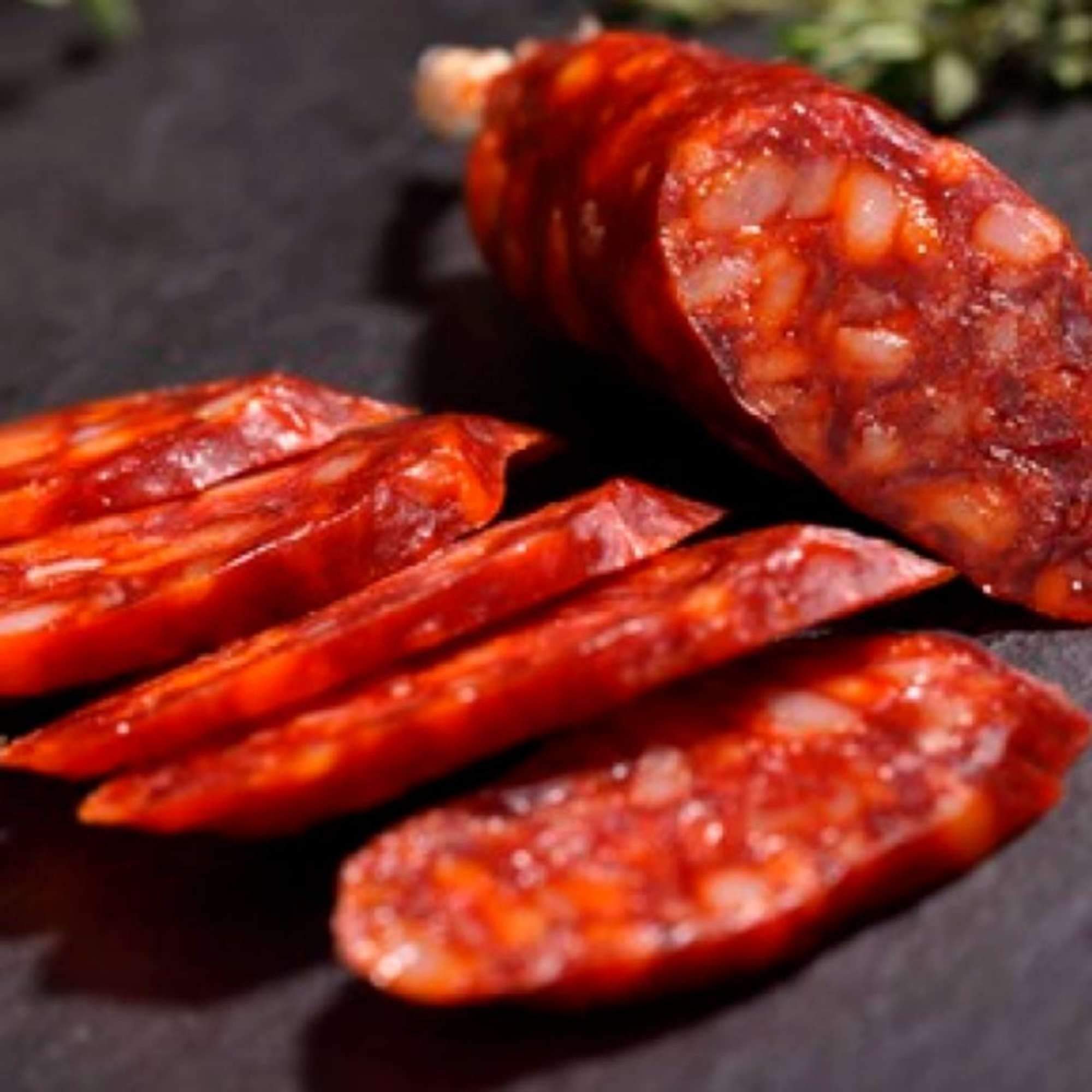 Chorizo Palacios Dulce Extra -Peso Aproximado 300 gramos Unidad - Chorizo Riojano - Sin Gluten Sin Lactosa (Lote 2 Chorizos Dulces)