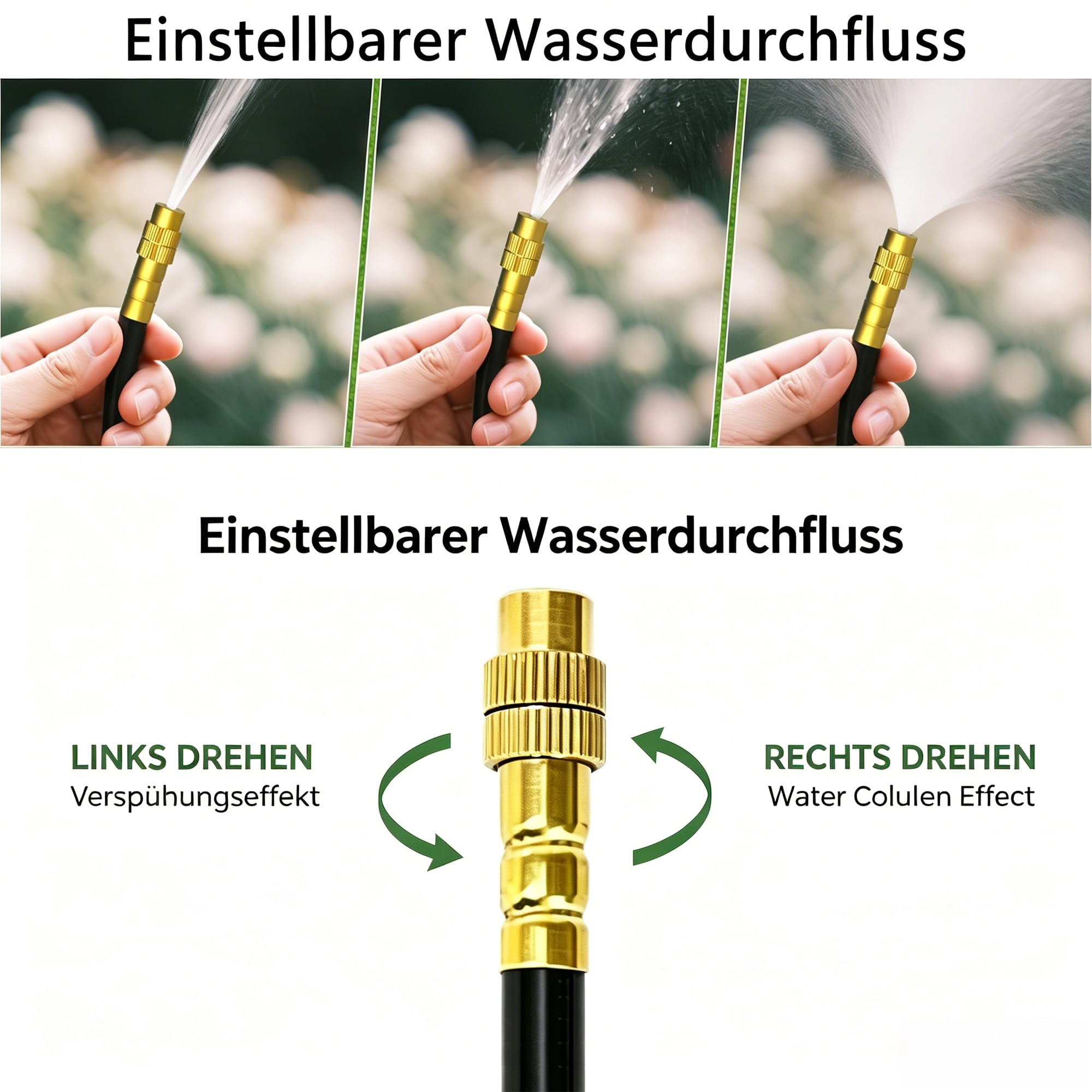 Tropfbewässerung Set 60m, 32 Sprühdüsen, Schnellkupplung Bewässerungsrohr für Balkon, Blumenbeet, Garten, flexible Mikrobewässerung für Pflanzen-Sprühbewässerung (60 Meter)