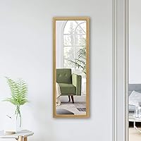 Vista 72 de NeuType Espejo arqueado de longitud completa, 71 x 32 pulgadas, espejo grande de cuerpo completo con marco de metal de aluminio, protección contra