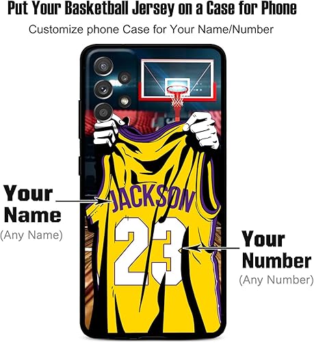 Miniatura 2 de Nombre y número personalizados, camiseta de baloncesto de Los Ángeles, funda de silicona líquida para Samsung Galaxy Note 2020 Ultra 10 Pro Note 9