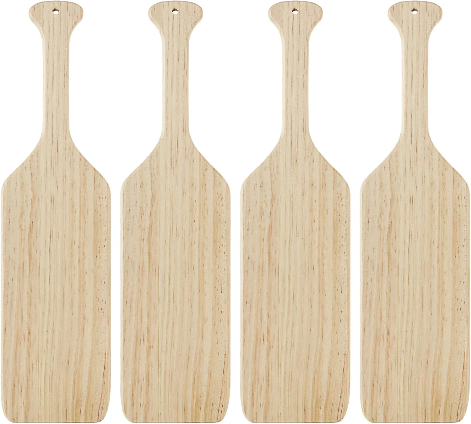 DAJAVE 15 Inch Unfinished Pine Wood Paddles, 4 Pack - Greek Sorority Crafts, DIY Home Decor & Nautical Projects
