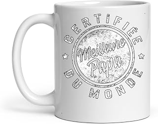 Tasse Papa Certifiée Meilleure Papa Du Monde Cadeau Pour Hommes