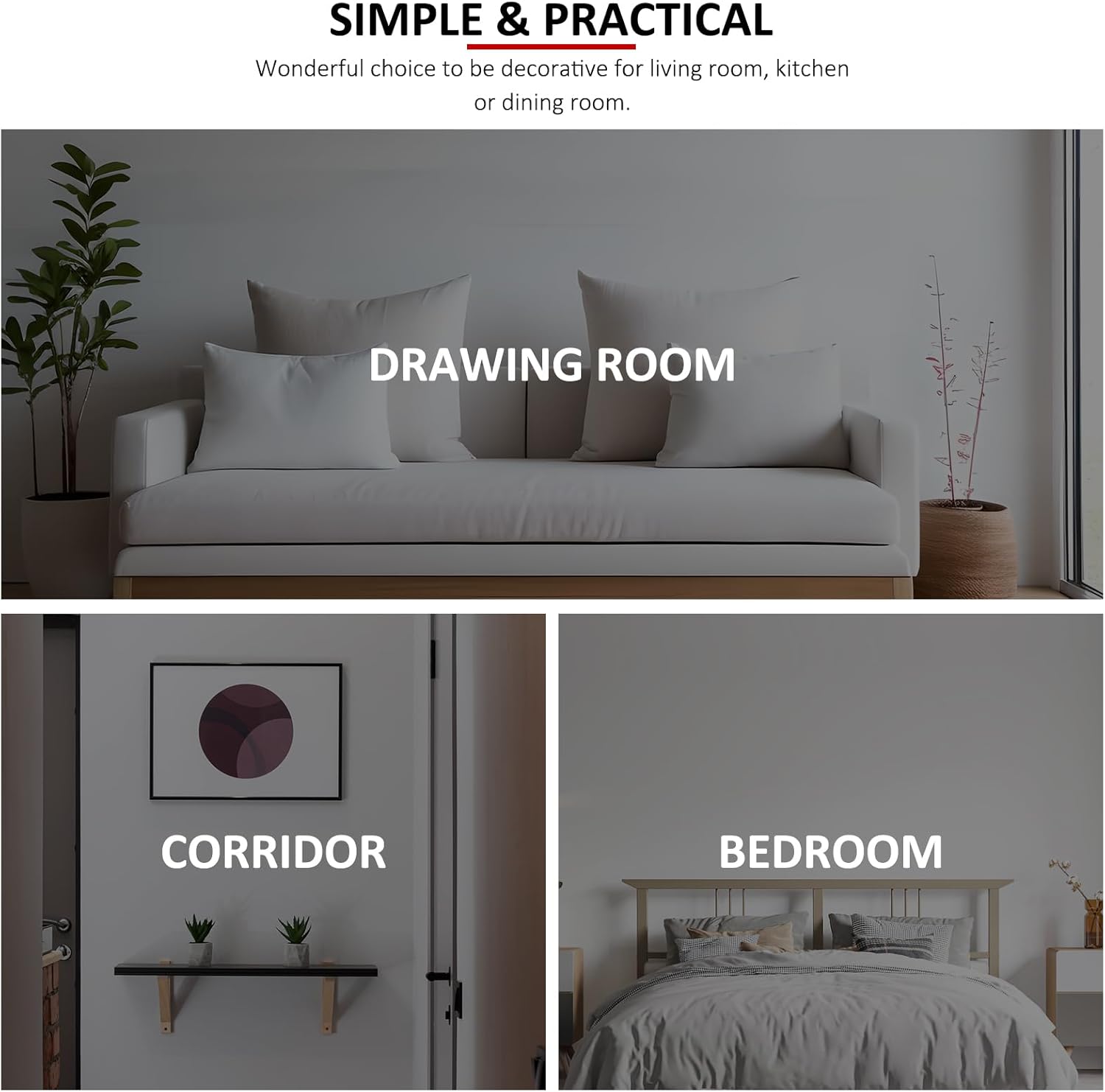 EVTSCAN 13inch Modern 3D Crystal Wall Clock Sparkling Bling Diamond-Studded Silver Wall Clock Round Flower Clock Metal Digital Needle Wall Decor for Kitchen Living Room Bedroom