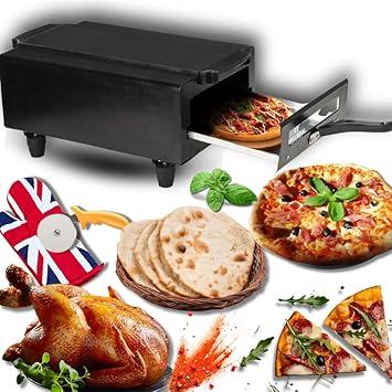 Wellberg Electric Tandoor 2200W for Home | Stainless Steel Heating Element | Electric Grill & Tandoor with See-Through Window | Ideal for Barbecue, Roti, Paratha, Tikka, Naan & Pizza
