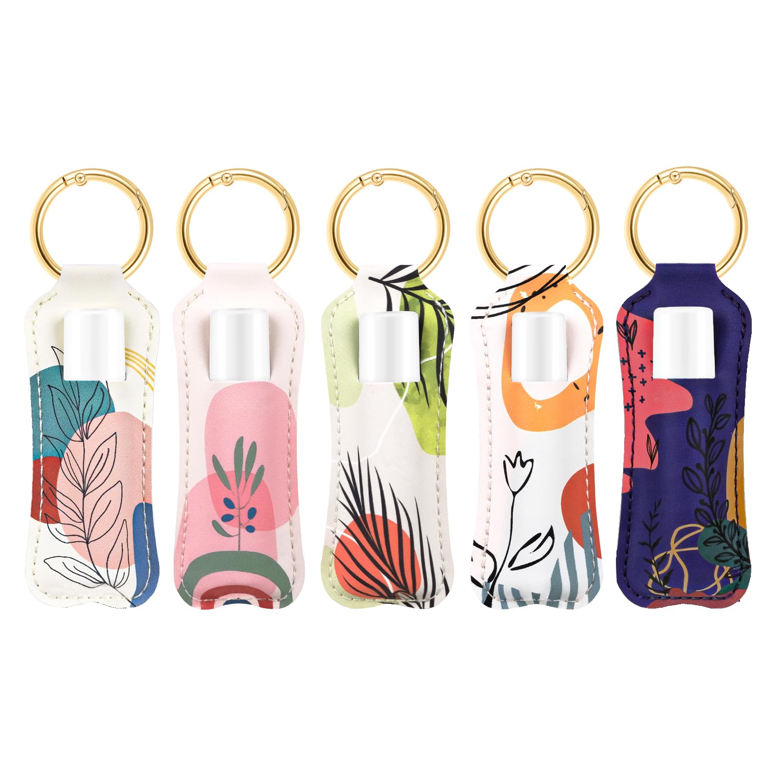 HEYSKAY Chapstick Holder Key Chain Lipstick Holder Lip Balm Holder Keychain