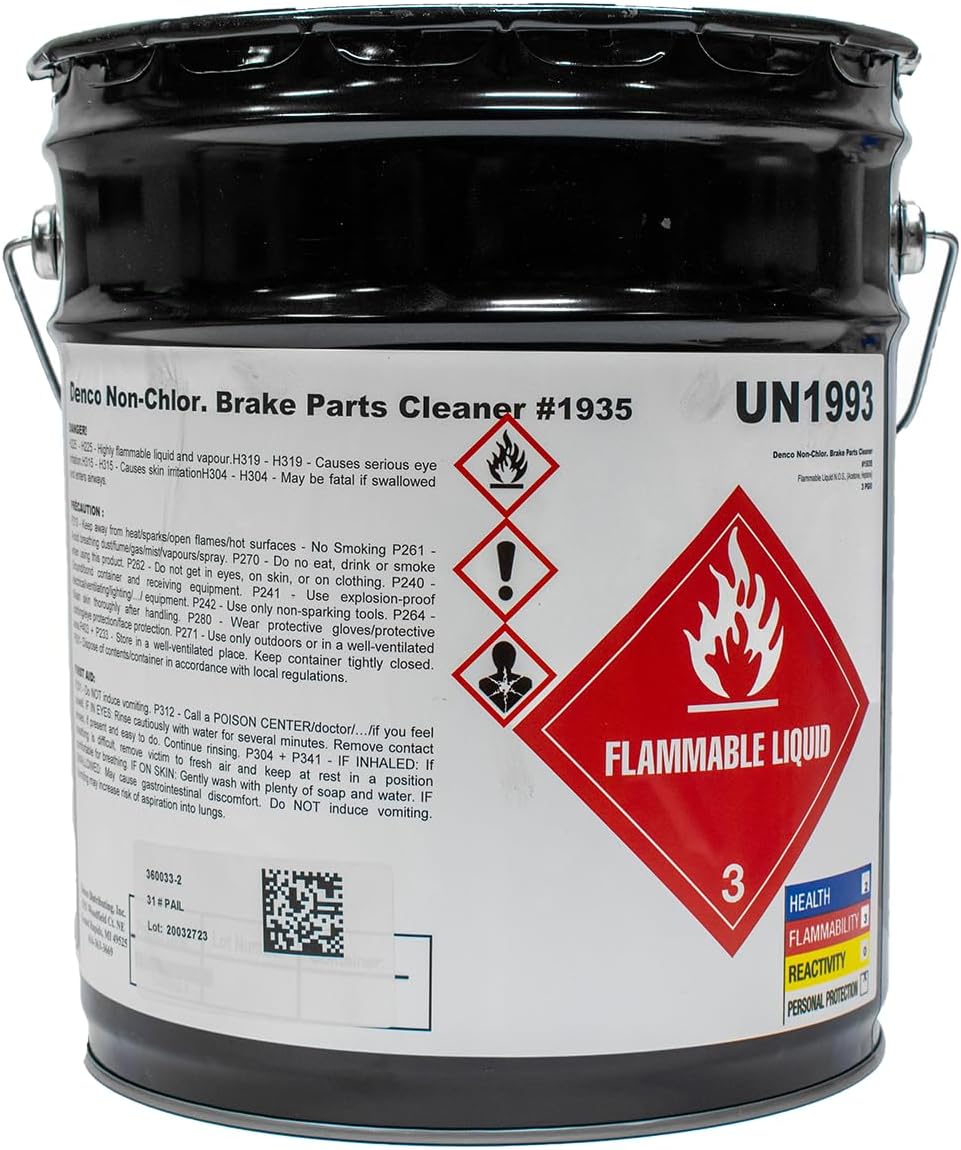 Denco 19355 Gallon Pail of Brake and Parts Cleaner Non