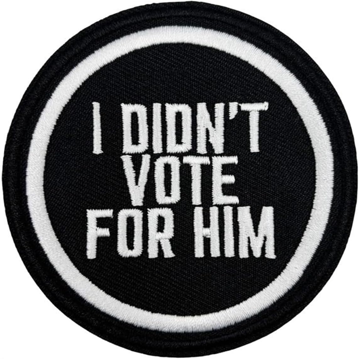 3" No Kings in America I Didn't Vote for Him Embroidered Iron On Patch FDT