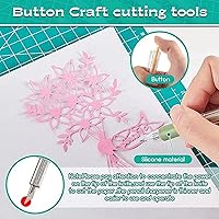 Vista 3 de Cuchillo de dibujo animado, 6 cuchillos para manualidades, herramienta de corte para manualidades, herramienta de corte de papel, cuchillo retráctil